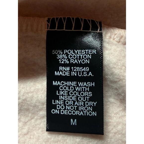 Aviator Nation Full Zip Hoodie Med 5 Stripe Light Pink/Rainbow White NWT $196 - Picture 13 of 16